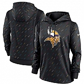 Women's Minnesota Vikings Nike Anthracite 2021 NFL Crucial Catch Therma Pullover Hoodie,baseball caps,new era cap wholesale,wholesale hats